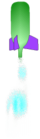 Animatie waterraket